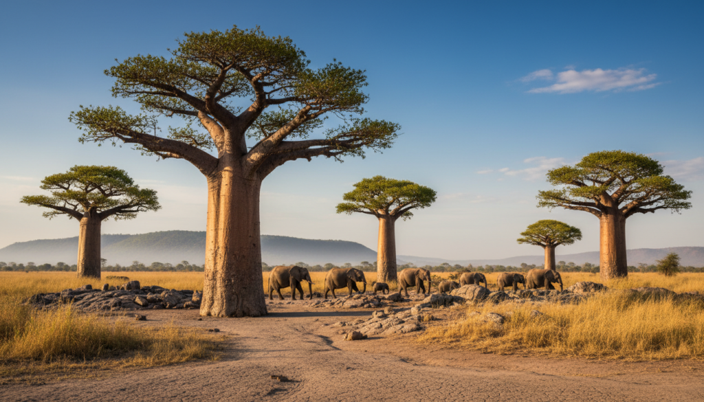 Tarangire baobab trees Tarangire baobab trees