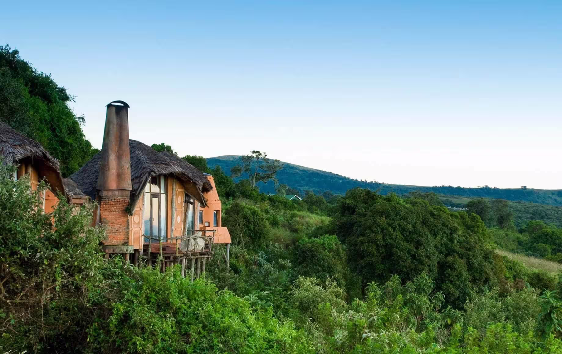 Lodge on the crater rim